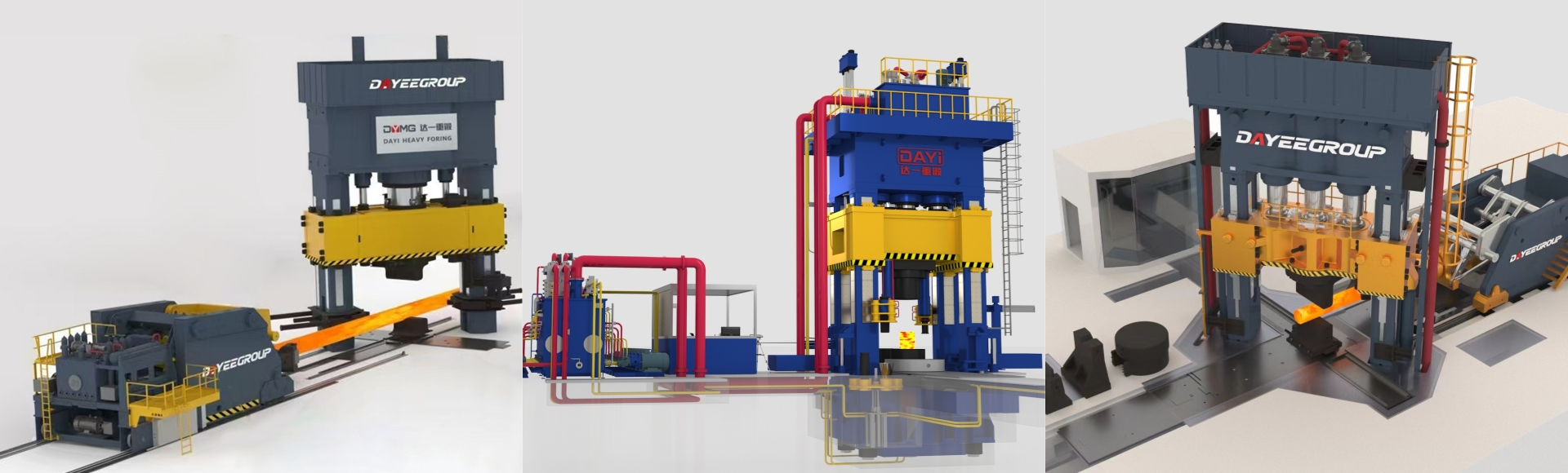 Closed die hydraulic forging press