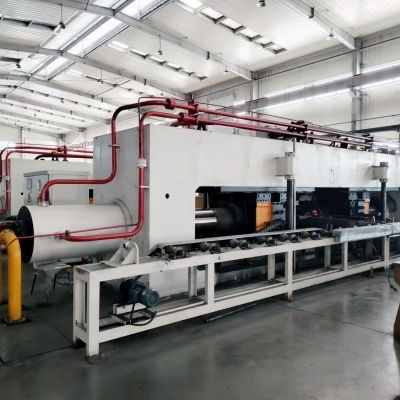 Extrusion press production line for truck tractor trailer ax